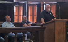 (Photo/Alex Kielar) Stephens County Emergency Management Coordinator David Leonard updated the commissioners court on the situation with emergency alert systems and he was approved to represent the county in Austin if called upon to testify at the special legislative session regarding acquiring funding for emergency alert systems. 