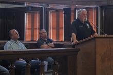 (Photo/Alex Kielar) Stephens County Emergency Management Coordinator David Leonard is looking into the  possibility of the county being eligible for a funding opportunity regarding emergency warning systems connectivity that was recently announced by the acting Texas Comptroller. 