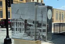 (Photo/Contributed) An example of artwork on a utility box in the City of San Angelo. The City of Breckenridge is conducting a public art contest open to local artists and BHS students.