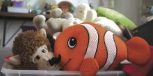 Shown here is a room full of home items inside the Children’s Chest, where every child that visits is guaranteed a free stuffed animal. The Children’s Chest will have its second $1 bag sale Saturday.