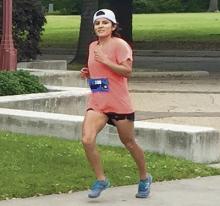 Barbara Medina jogs in preparation for the Chicago Marathon, a fundraiser for the American Diabetes Association.