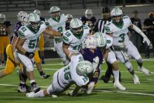 The Bucks defense was stout throughout the game, allowing one touchdown in each half. BA photo by James Norman