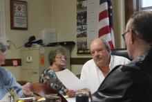 Gary Fuller leads his last Commissioners' Court meeting on Dec. 26, 2018. Michael Roach will replace him beginning Jan. 7, 2019. BA photo by James Norman
