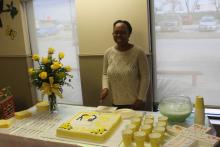 Dr. Susan Badidi was sent off Friday afternoon, Jan. 18 at the Breckenridge Medical Center by friends and colleagues. To help send her off was a cake and punch. Badidi is stepping away for an unspecified amount of time to be with her family, which includes her daughter, who was born in September. BA photo by James Norman
