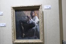 The Breckenridge Fine Arts Center is hosting the Portrait Society of America exhibit with the first place awarded to Jing ZHao for her oil painting titled, "Check My Phone First." BA photo by James Norman