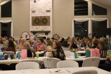 Chandelier Ridge was the site for the second annual SMH Auxiliary Bunco Night fundraiser. The event supports many of the big ticket items the SMH Auxiliary purchases each year. Currently, the auxiliary is furnishing a Hospice Room at SMH. BA photo by Jean Hayworth