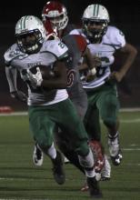 Breckenridge senior running back Zach Willis breaks loose for a 37-yard touchdown against Ponder Friday night.