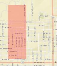 The map highlights the areas that are affected by the boil water notices. Photo courtesy of the City of Breckenridge Convenience Station's Facebook page