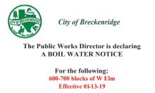 Courtesy of the city of Breckenridge