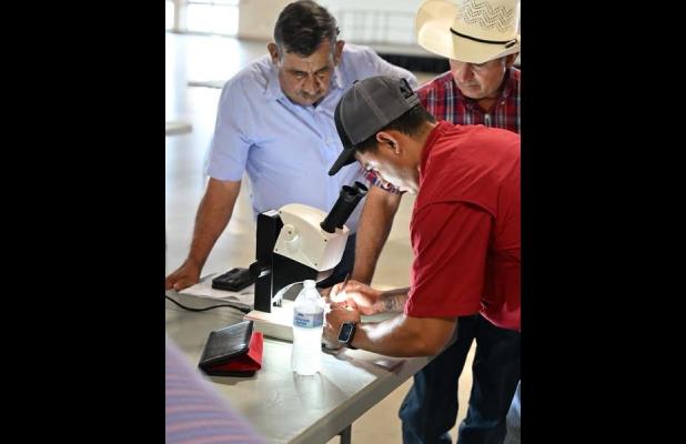 Representatives from multiple state and federal agencies met in June 2025 near Gonzales for one of many training sessions held across Texas to prepare animal health officials in detecting, monitoring and stopping the progression of New World Screwworms. (Bobby Horecka/Submitted)